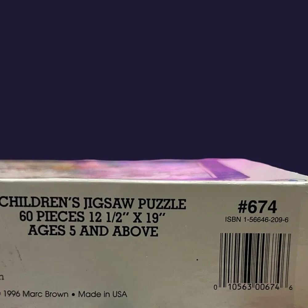 Vintage 96' Arthur's First Sleepover Children's 60 Piece Jigsaw Puzzle COMPLETE